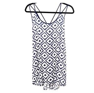 Papermoon Blue and White Strappy Tank
